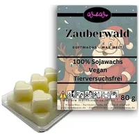 WonderWax Duftwachs WonderWax® Duftwachs Weihnachten 6 Herzen (Zauberwald), Duftrichtung: Zauberwald