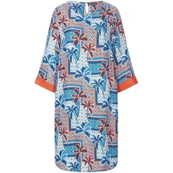 Kleid Rundhals-Ausschnitt MYBC blau, 48