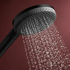 Hansgrohe Raindance Alive Select S Brausegarnitur mit Stange 3 Strahlarten Mattschwarz 24602670