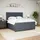vidaXL Boxspringbett 180 x 200 cm Dunkelgrau