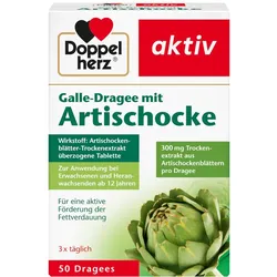 Doppelherz aktiv Galle-Dragee mit Artischocke 50 St Überzogene Tabletten