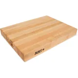 John Boos Boos Block Profi-Schneidebrett XXL – 51 x 38 x 6 CM - Nordamerikanisches Ahorn Schneidebrett Holz Gross – Antibakteriell – Schneidebrett Extra Dick - Hackbrett - Hackblock- Lebensmittelecht