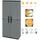 GarPet Gartenschrank 68 x 88 x 60 cm Grau