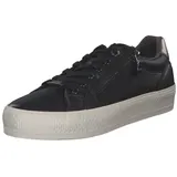 S.Oliver Damen Sneaker flach mit Reißverschluss Freizeit, Schwarz 39 EU - 39 EU