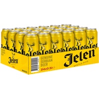 Jelen Helles Premium Lagerbier, 24er Dosentray, EINWEG (24 x 0,5l)