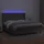 vidaXL Boxspringbett mit Matratze & LED Grau 180x200 cm Kunstleder