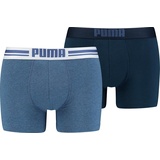 Puma Placed Logo Boxershorts denim L 2er Pack
