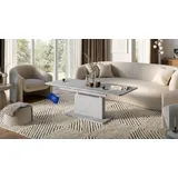 designimpex DC-1 Couchtisch ausziehbar höhenverstellbar 126/168cm in Beton modern vielseitig Wohnzimmertisch Esstisch Beistelltisch Sofatisch platzsparend hochwertig Wohnzimmer Coffee Table