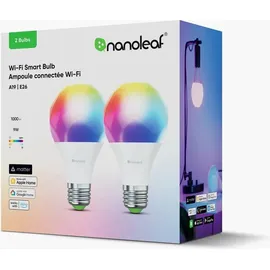 Nanoleaf Essentials Matter WLAN Smart Bulb E27 LED-Leuchtmittel 2 Stück