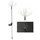 Spetebo Solarleuchte Kunststoff 80 cm 75 LED inkl. Dämmerungssensor schwarz