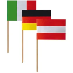 500x Fahnenpicker "Gemischt" 6.8cm