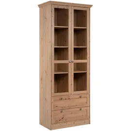 Finori Vitrine 80 x 200 x 45 cm Braun