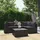 vidaXL Garten-Lounge-Set 5-tlg. schwarz