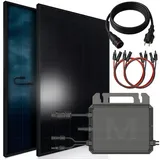 sunniva Balkonkraftwerk Full Black Bifazial 800 W inkl. 2 x 460 W N-Typ Glas-Glas Bifacial Module