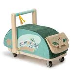 Lilliputiens - Lauflernwagen aus Holz und Stoff Joe der Drache - Fördert Fantasie und Gleichgewicht der Kleinkinder - Mit multidirektionalen Rädern und Abnehmbarer Tasche - Ab 18 Monaten - 83467