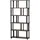 Woood Bücherregal 186 x 90 x 30 cm Dunkelbraun