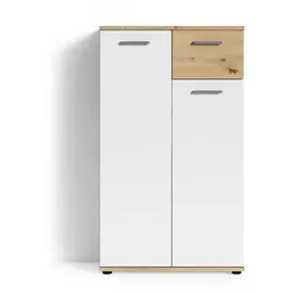 byLIVING JAKOB 60 x 102 x 30 cm weiß / weiß matt