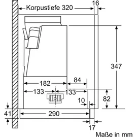 Bosch DFR067A52 Flachschirmhaube 60 cm silbermetallic