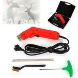 Styroporschneider 220v 190w Heißdrahtschneider 0-650°C Mit Gummi 3m Kabel, Styrodur Schneider Elektrisch, 200 Mm Schneidgähnen, Für Schaum, Schwamm (rot)