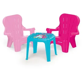 Dolu Einhorn-Tisch und Stühle, für Kinder, Pink