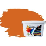 RyFo Colors Silikonharz Fassadenfarbe Lotuseffekt Trend Orangetöne Aprikose 10l - bunte Fassadenfarbe, weitere Orange Farbtöne und Größen erhältlich, Deckkraft Klasse 1