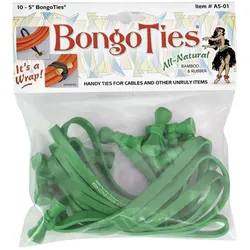 Bongo-Krawatten All-Green 10 Stk.