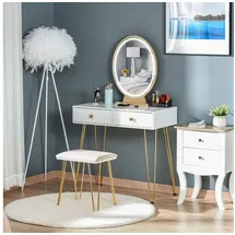Homcom Schminktisch -Set weiß