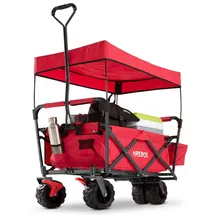 Arebos Bollerwagen faltbar rot
