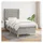 vidaXL Boxspringbett 100 x 200 cm Hellgrau