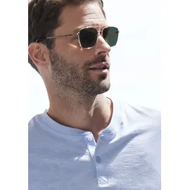 H.I.S. Henleyshirt blau M