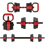 4-in-1 Hantelset Kurzhantel Set Kurzhanteln Langhanteln Verstellbar 15 Kg Für Krafttraining Zuhause