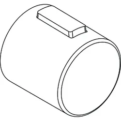 Ideal Standard Thermostatgriff, o. Bedruckung, Chrom F960952AA