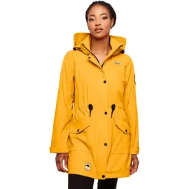 Navahoo Outdoorjacke "Deike", Damen, Gr. XS (34), braun (bernsteinfarben), Oberstoff: 50% Polyurethan, 50% Polyester. Futter: 100% Polyester.
