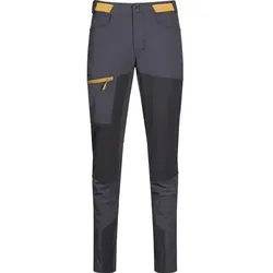 Bergans Cecilie Mtn Softshell Pants solid dark grey/solid charcoal/light golden yellow (13439) XXS