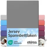 etérea Himmlische Qualität Spannbettlaken Comfort Jersey 140 x 200 - 160 x 200 cm frost grau