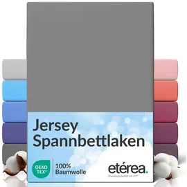etérea Himmlische Qualität Spannbettlaken Comfort Jersey 140 x 200 - 160 x 200 cm frost grau