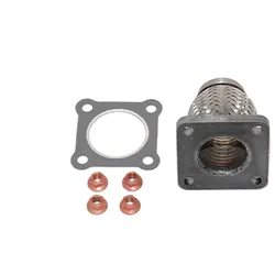 LRT Reparaturrohr, Katalysator Flexrohr, Abgasanlage Katalysator,Flexrohr, vorne  für VW SEAT 6K0253058BX 6K0253091H 1H0253091R FF46097Q