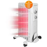 Clatronic Clatronic® Ölradiator | Effiziente mobile Heizung | elektrische Heizung mit 7 Rippen | Radiator mit 3 Leistungsstufen | Slimline Heizkörper | bi...