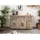 Massivmoebel24 Sideboard 150 x 90 x 45 cm Beige / Weiß