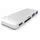 Satechi USB-C Passthrough Hub Silber für Macbook 12"