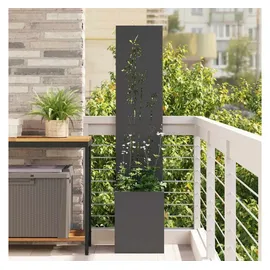 vidaXL Sichtschutz-Leinwand 32 x 150 cm Schwarz Stahl