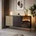 lookway Eclipse 154 x 83 x 39 cm Schwarz / Eiche Wotan
