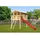 Akubi Stelzenhaus Benjamin Set A naturbelassen mit Rutsche rot 91205