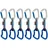 Mammut Crag Keylock Indicator Expressschlinge 6 Einheiten - Straight Gate / Bent Gate Key - 10 cm