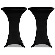 deluke Stehtischhusse AMAU Schwarz Ø 70 cm 2er Set