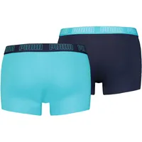 Puma 2er Pack PUMA Basic Trunk Boxershorts aqua / blue S