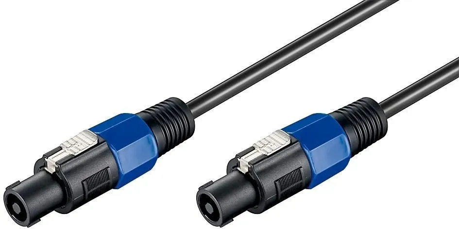 PA-Verbindungskabel Speakon® kompatibel Stecker  Stecker schwarz - Länge: 5,00 m