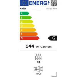 Amica WKR 341 920 R Weinkühler - Rot