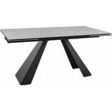 Ausziehbarer Esstisch 160(240)x90 GEDEON - Creme/Schwarz - Creme/Schwarz