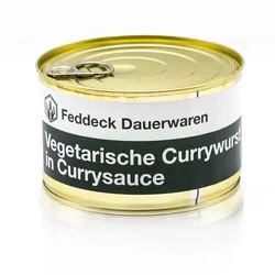 FEDDECK Vegetarische Currywurst mit Currysauce (Gr 400g) - Fertiggericht